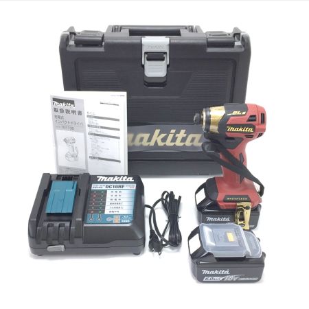 MAKITA マキタ LXT20周年記念カラー 充電式 インパクトドライバ TD173DGXPR 18V 6.0Ah プレミアムレッド TD173DGXPR プレミアムレッド