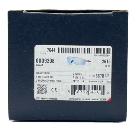  OAKLEY オークリー スポーツサングラス UVカット 9208F6 0009208