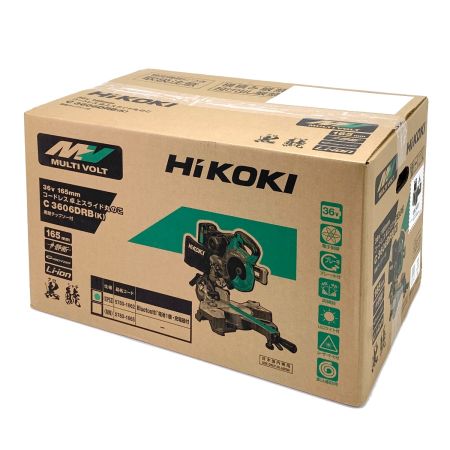  HiKOKI ハイコーキ コードレス 卓上スライド丸のこ 36V 165mm C3606DRB（K）グリーン XPSZ 電池×1 充電器付 C3606DRB（K） グリーン