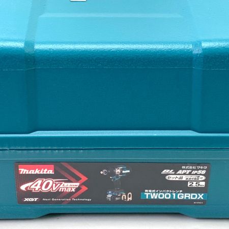  Makita マキタ  充電式 インパクトレンチ TW001GRDX 40V 2.5Ah バッテリ×2 充電器セット