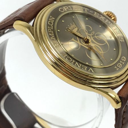  ORIENT オリエント 腕時計 レザー ゴールド ベニスシンプロン