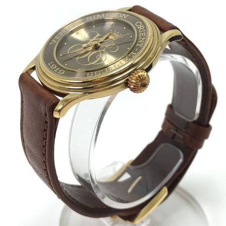  ORIENT オリエント 腕時計 レザー ゴールド ベニスシンプロン