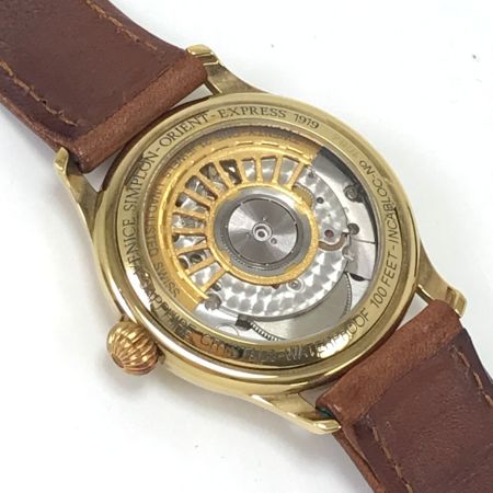  ORIENT オリエント 腕時計 レザー ゴールド ベニスシンプロン