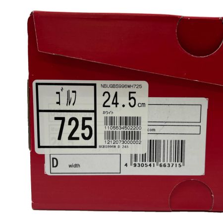  NEW BALANCE ニュー・バランス ゴルフシューズ 24.5cm UGBS996W ホワイト