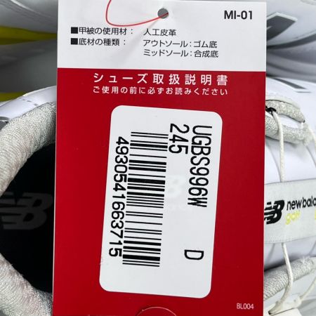  NEW BALANCE ニュー・バランス ゴルフシューズ 24.5cm UGBS996W ホワイト