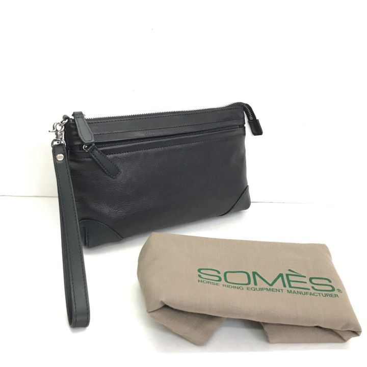 Somes Saddle ソメスサドル セカンドバッグ レザー ブラック - 中古