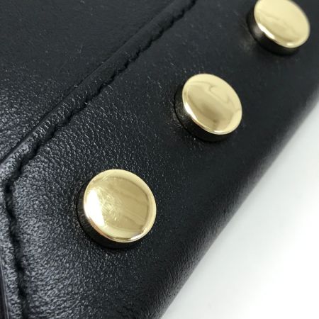  JIMMY CHOO ジミーチュウ ショルダーバッグ ロケットスタッズ 内部ヨゴレ有 ブラック