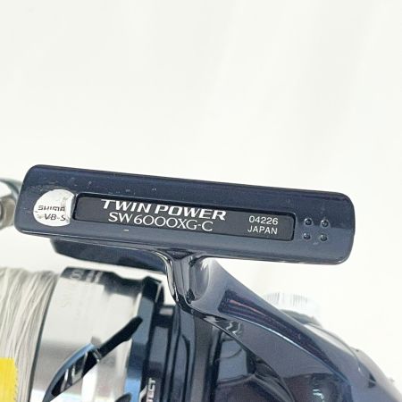  SHIMANO シマノ スピニングリール 21ツインパワー SW6000XG やや傷や汚れあり 04226