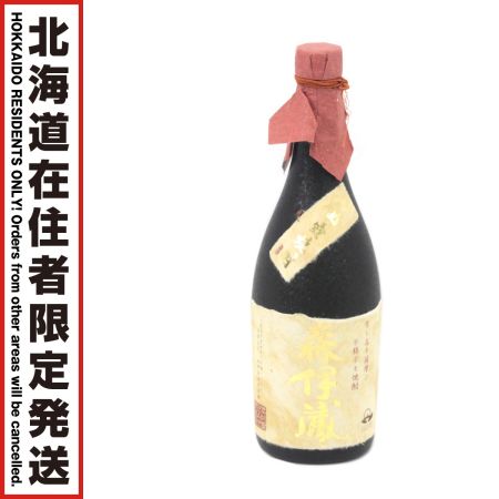 【北海道内限定発送】 森伊蔵酒造 かめ壺焼酎 森伊蔵 720ml 25度 未開栓