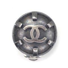  CHANEL シャネル イヤリング 本体のみ 片方のみ メタリックカラー Cランク