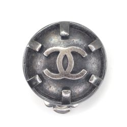 $$ CHANEL シャネル イヤリング 本体のみ 片方のみ メタリックカラー Cランク