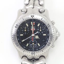 TAG HEUER タグホイヤー 腕時計 セル クォーツ 本体のみ ステンレススチール ブラック プロフェッショナル DN CG1110-0 Bランク