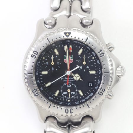 TAG HEUER タグホイヤー 腕時計 セル クォーツ 本体のみ ステンレススチール ブラック プロフェッショナル DN CG1110-0