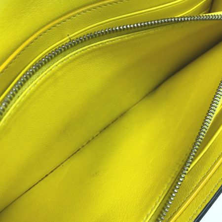  CELINE セリーヌ 長財布 ラージフラップマルチファンクション グレー×イエロー