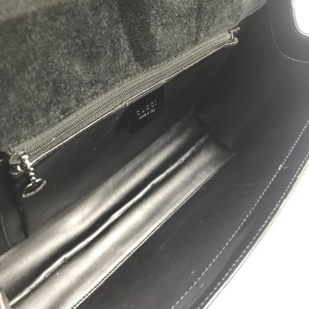  GUCCI グッチ ハンドバッグ Gスクエアパテントレザー 内部少し劣化 011-2023-3033 ブラック