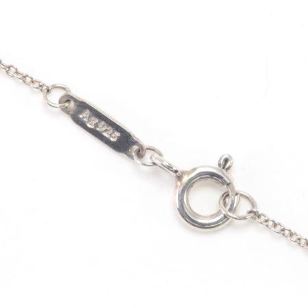  Tiffany & Co. ティファニー ネックレス SILVER925 リターントゥティファニー ダブルハート ピンク/ダイヤ シルバー×ピンク