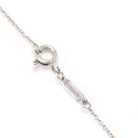  Tiffany & Co. ティファニー ネックレス SILVER925 リターントゥティファニー ダブルハート ピンク/ダイヤ シルバー×ピンク
