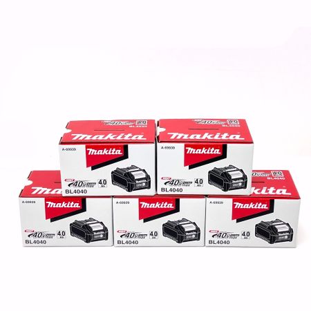  Makita マキタ  純正 バッテリ 40V 4.0Ah BL4040 5個セット A‐70530