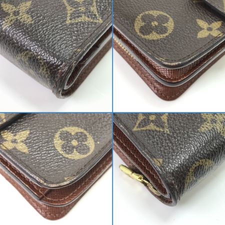  LOUIS VUITTON ルイヴィトン 2つ折り財布 モノグラム コンパクトジップ M61667
