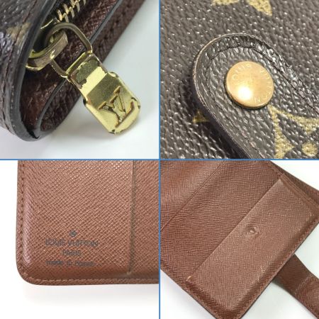  LOUIS VUITTON ルイヴィトン 2つ折り財布 モノグラム コンパクトジップ M61667