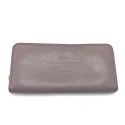 $$ LOEWE ロエベ 長財布 ピンク Cランク