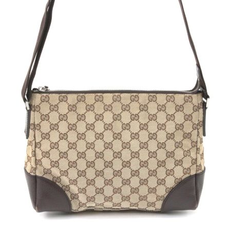  GUCCI グッチ ショルダーバッグ GG 114273 ベージュ×ダークブラウン