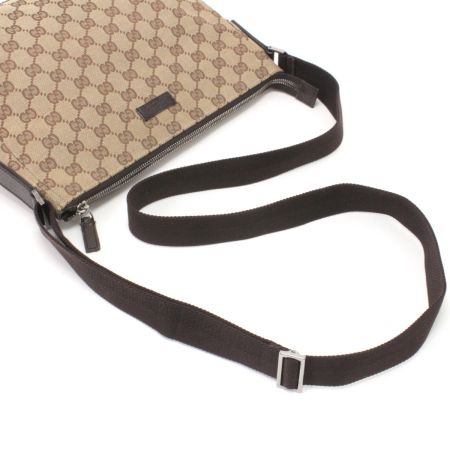  GUCCI グッチ ショルダーバッグ GG 114273 ベージュ×ダークブラウン