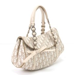 Christian Dior クリスチャンディオール ハンドバッグ ロマンティックトロッター フチハガレ有 01RU0046 ベージュ Cランク
