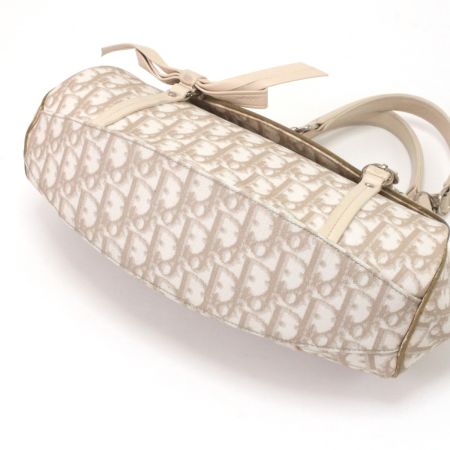 Christian Dior クリスチャンディオール ハンドバッグ ロマンティックトロッター フチハガレ有 01RU0046 ベージュ