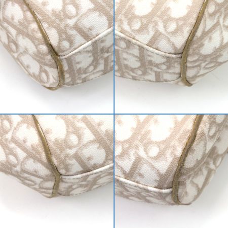 Christian Dior クリスチャンディオール ハンドバッグ ロマンティックトロッター フチハガレ有 01RU0046 ベージュ