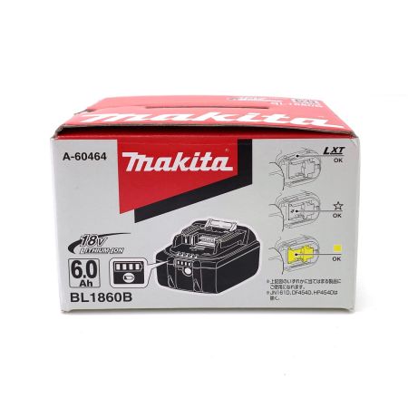  Makita マキタ  Makita マキタ リチウムイオンバッテリBL1860B 18V 6.0Ah A-60464