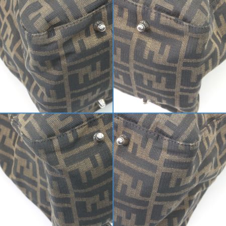 FENDI フェンディ ハンドバッグ ズッカ シリアル番号不鮮明 ブラウン