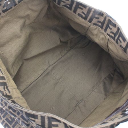 FENDI フェンディ ハンドバッグ ズッカ シリアル番号不鮮明 ブラウン