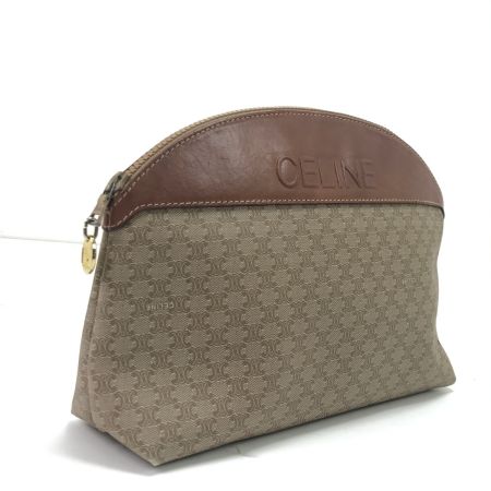  CELINE セリーヌ ポーチ マカダム柄 M06 ベージュ