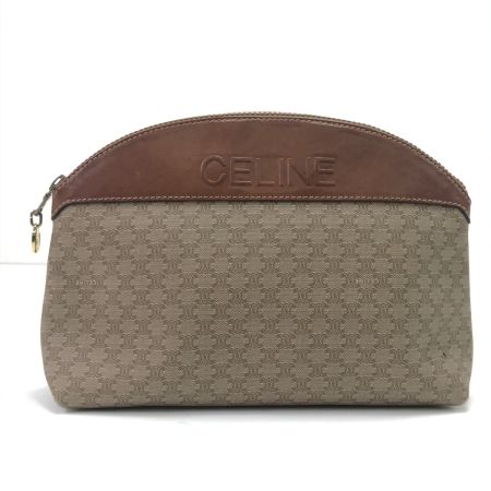  CELINE セリーヌ ポーチ マカダム柄 M06 ベージュ