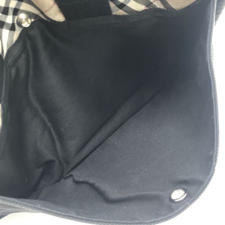  BURBERRY BLUE LABEL バーバリーブルーレーベル ハンドバッグ 色褪せ有 ベージュ×ブラック