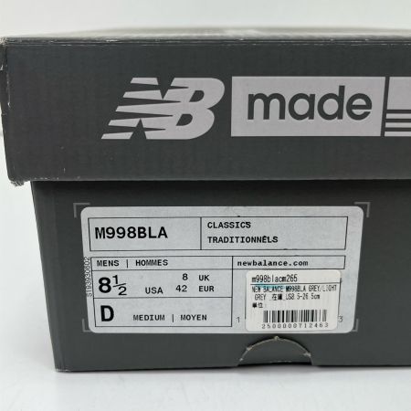 NEW BALANCE ニュー・バランス 998 26.5cm M998BLA グレー
