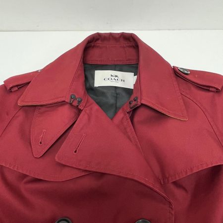 COACH コーチ トレンチコート  F21800 ボルドー