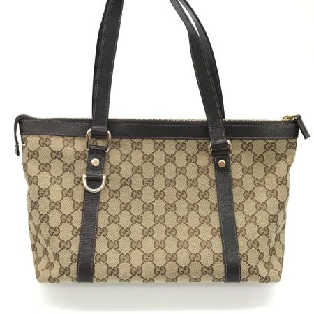  GUCCI グッチ トートバッグ GG 141470 ブラウン×ベージュ