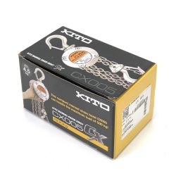 $$ KITO キトー 手動チェーンブロック CX形 定格荷重500㎏ 揚程2.5ｍ ハンドチェーン2.5ｍ CX005 Sランク