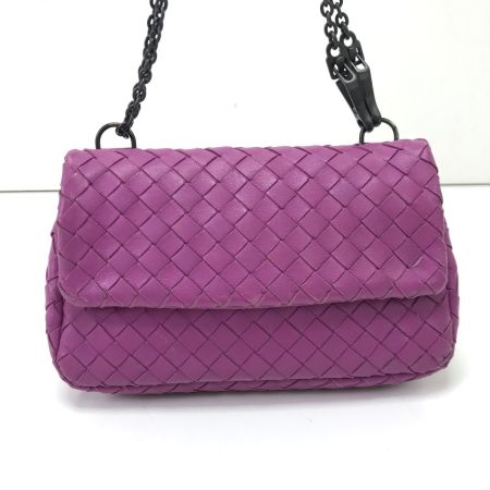 BOTTEGA VENETA ボッテガヴェネタ ショルダーバッグ イントレチャート パープル