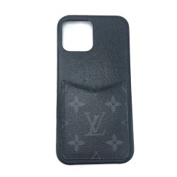LOUIS VUITTON ルイヴィトン スマホケース モノグラム・エクリプス IPHONE・バンパー 12 PRO MAX M80331 ブラック Bランク