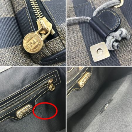 FENDI フェンディ ミニリュック ペカン柄 ブラウン
