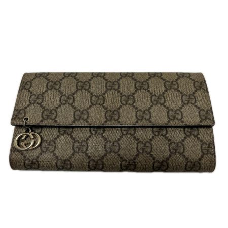 GUCCI グッチ 3つ折り 長財布 GGスプリーム  212108