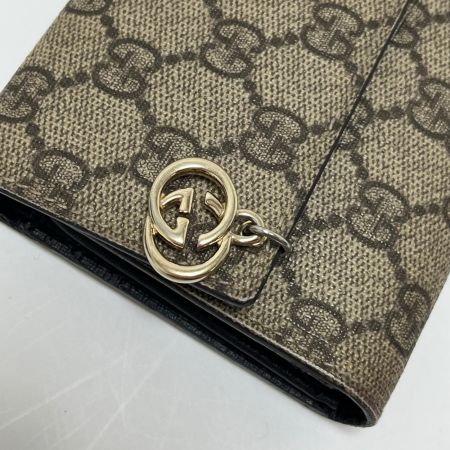 GUCCI グッチ 3つ折り 長財布 GGスプリーム  212108