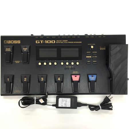 BOSS ボス ギターマルチエフェクター GT-100 ACアダプター付 キズ・ヨゴレ有