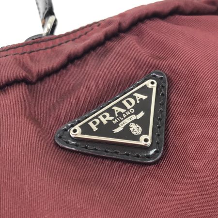 PRADA プラダ コスメポーチ ワインレッド