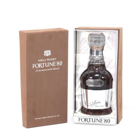 【北海道内限定発送】 NIKKA ニッカウヰスキー  FORTUNE80 プレミアム・ブレンデッドウイスキー 760ml 43度 ギフトBOX付 未開栓