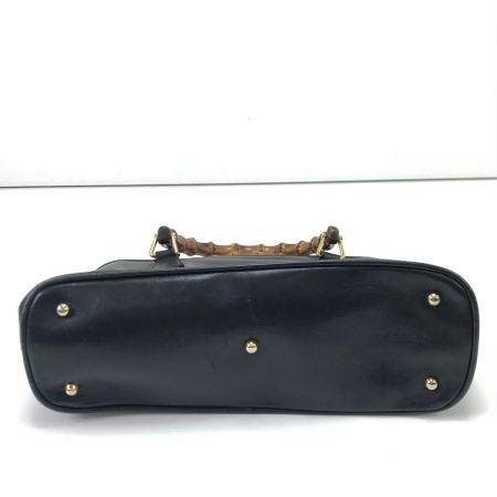 GUCCI グッチ 2WAYショルダーバッグ バンブー 内部劣化 内部使用不可/修理必要 000.2214.0290 ブラック