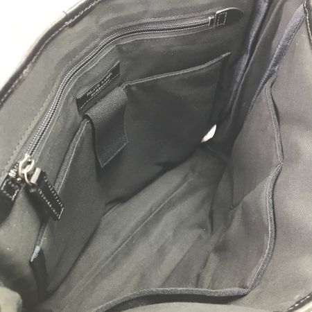 BURBERRY BLACK LABEL バーバリーブラックレーベル メッセンジャーバッグ キャンバス×レザー ブラック